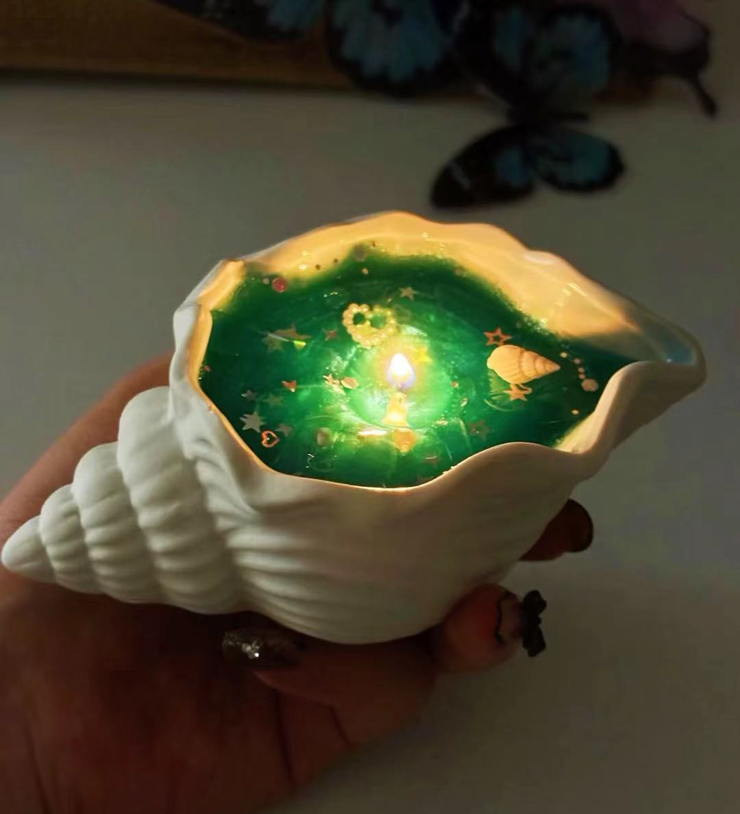 🎅 Starlit Ocean Seashell Aromatherapy Scented Candle