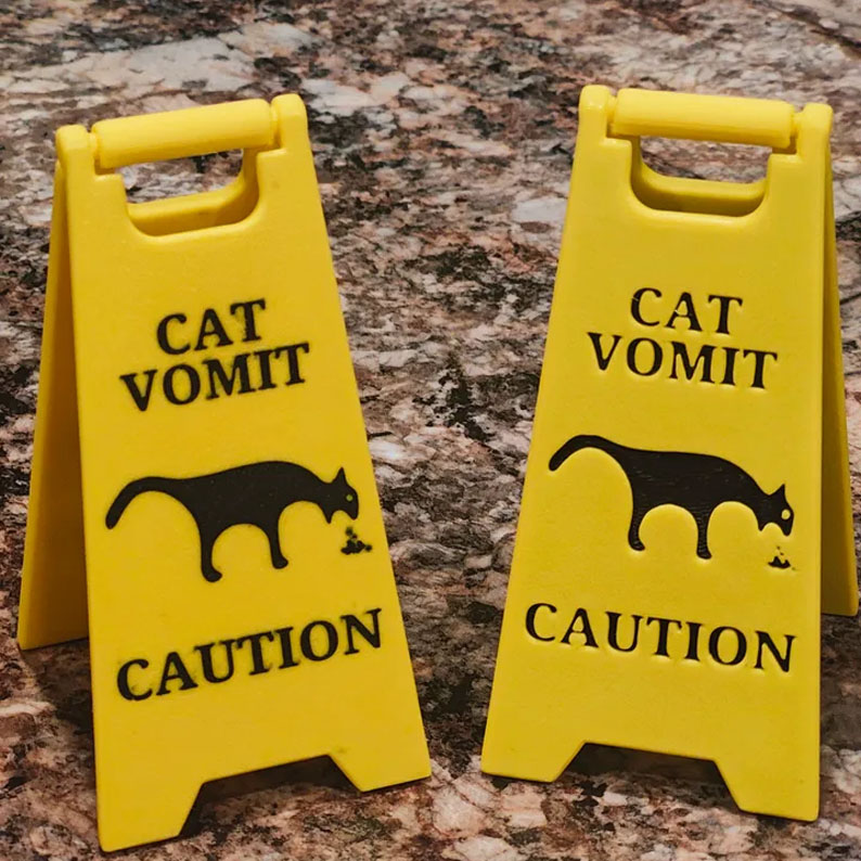 🎄Buy 2 Get 1 Free😺Cat Vomit Sign